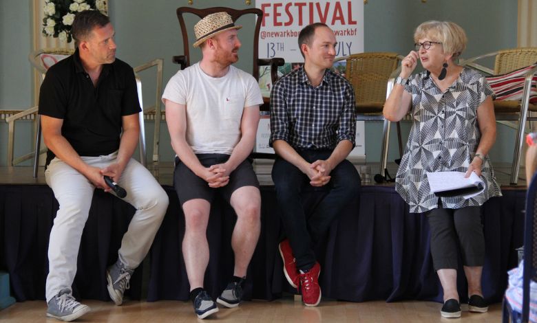 Chris Mould, Ben Mantle, Mark Chambers, Mary Haig at Newark Book Festival